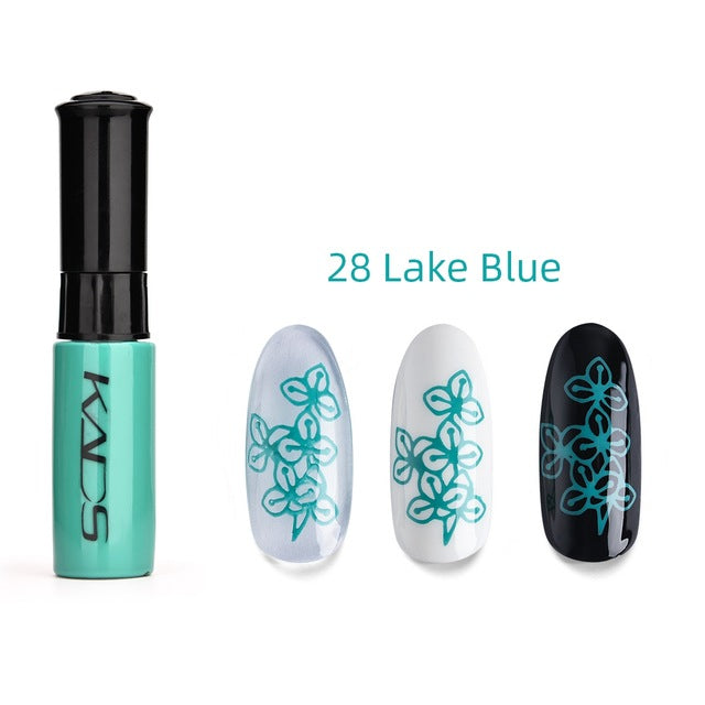 KADS Stamp polish 1 Bottle/LOT Nail Polish & stamping polish nail art 31 colors Optional 10g Stamping Polish Gel Nails Lacquer