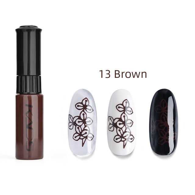 KADS Stamp polish 1 Bottle/LOT Nail Polish & stamping polish nail art 31 colors Optional 10g Stamping Polish Gel Nails Lacquer
