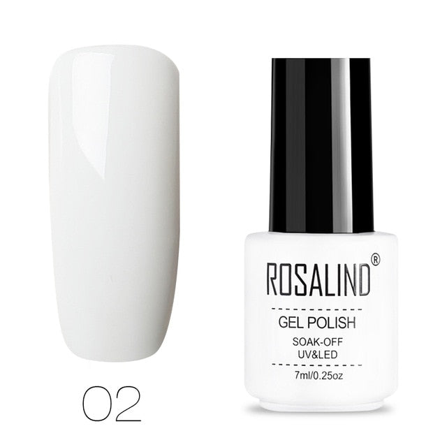 ROSALIND Nail Polish Vernis Semi Permanent Hybrid Varnish Gel polish uv Color Gel Manicure Primer Top Coat Glitter Nail Art