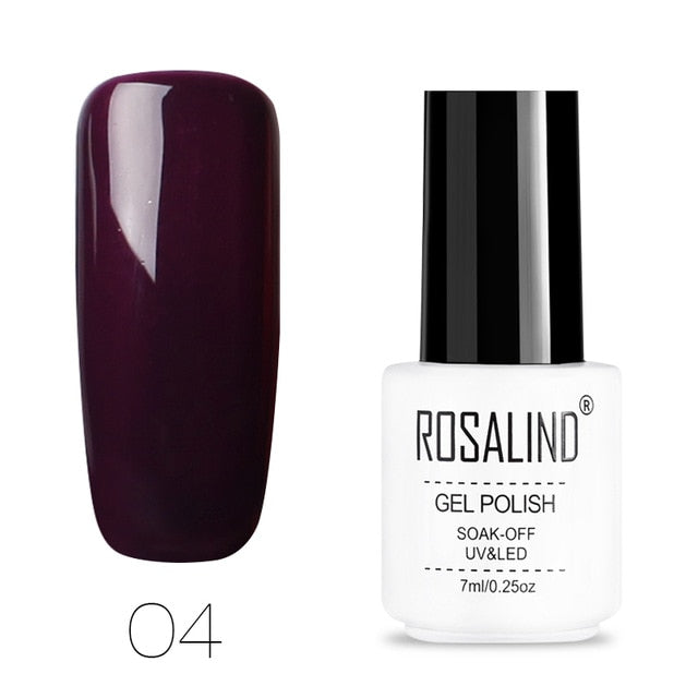 ROSALIND Nail Polish Vernis Semi Permanent Hybrid Varnish Gel polish uv Color Gel Manicure Primer Top Coat Glitter Nail Art