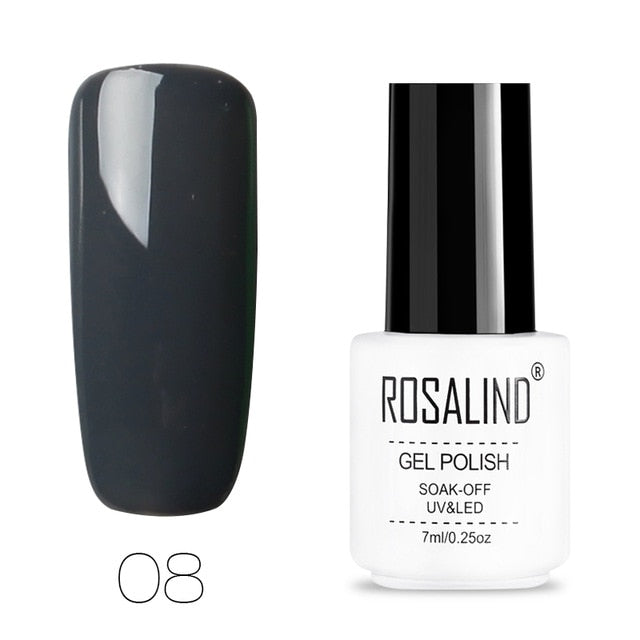 ROSALIND Nail Polish Vernis Semi Permanent Hybrid Varnish Gel polish uv Color Gel Manicure Primer Top Coat Glitter Nail Art