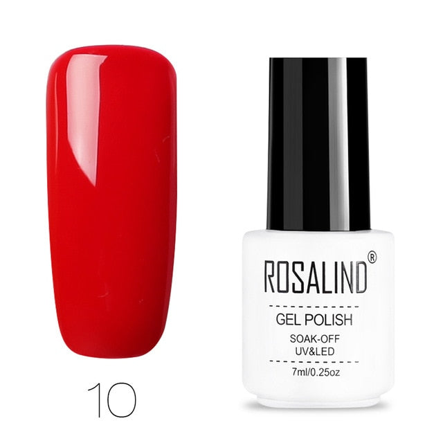 ROSALIND Nail Polish Vernis Semi Permanent Hybrid Varnish Gel polish uv Color Gel Manicure Primer Top Coat Glitter Nail Art