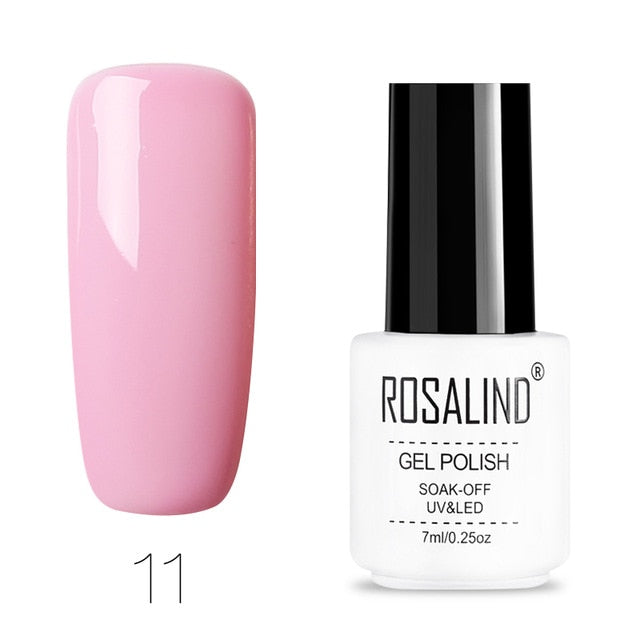 ROSALIND Nail Polish Vernis Semi Permanent Hybrid Varnish Gel polish uv Color Gel Manicure Primer Top Coat Glitter Nail Art