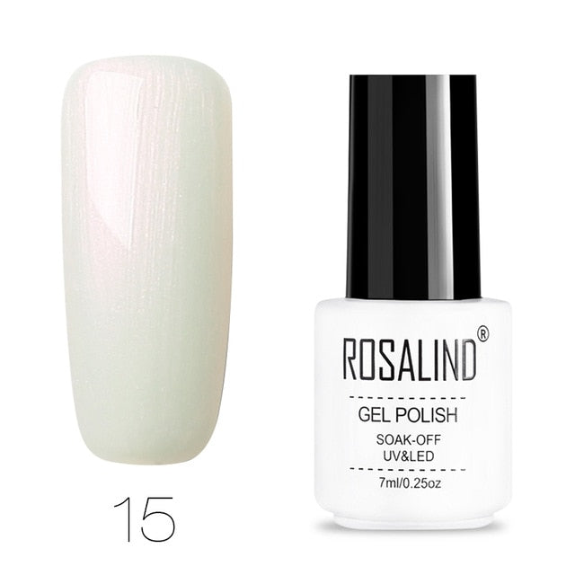 ROSALIND Nail Polish Vernis Semi Permanent Hybrid Varnish Gel polish uv Color Gel Manicure Primer Top Coat Glitter Nail Art
