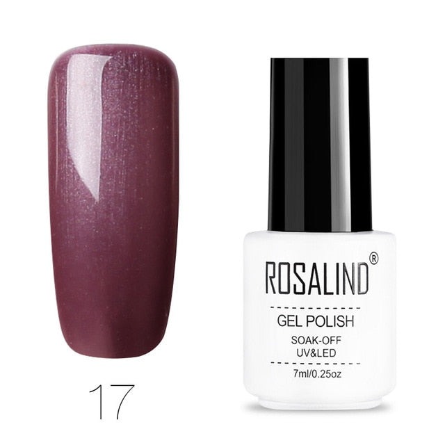 ROSALIND Nail Polish Vernis Semi Permanent Hybrid Varnish Gel polish uv Color Gel Manicure Primer Top Coat Glitter Nail Art