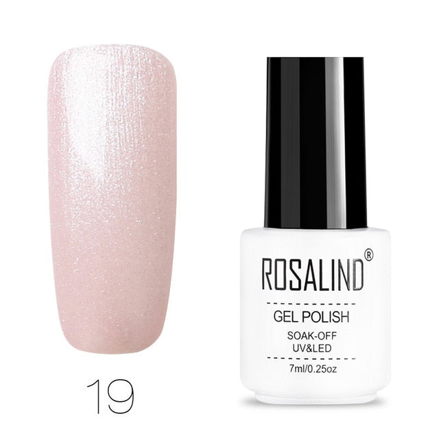 ROSALIND Nail Polish Vernis Semi Permanent Hybrid Varnish Gel polish uv Color Gel Manicure Primer Top Coat Glitter Nail Art