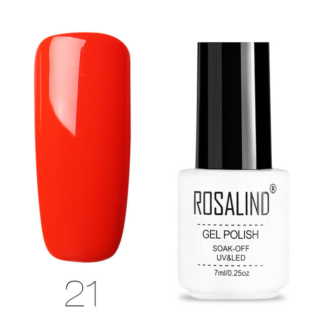 ROSALIND Nail Polish Vernis Semi Permanent Hybrid Varnish Gel polish uv Color Gel Manicure Primer Top Coat Glitter Nail Art