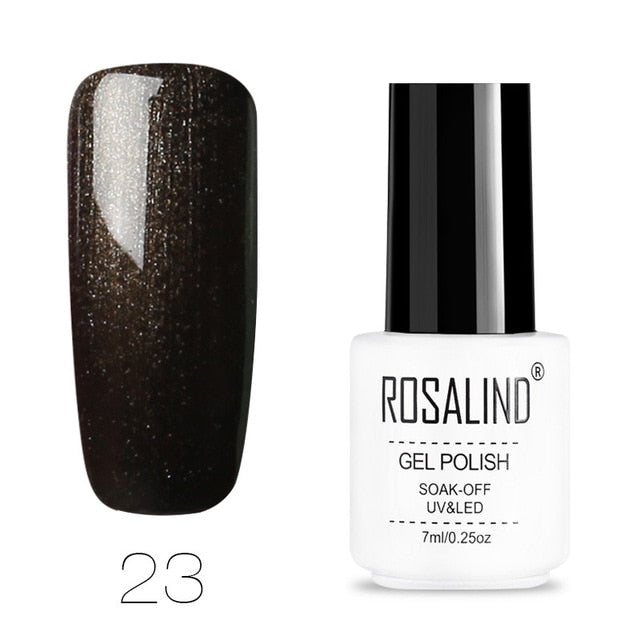 ROSALIND Nail Polish Vernis Semi Permanent Hybrid Varnish Gel polish uv Color Gel Manicure Primer Top Coat Glitter Nail Art