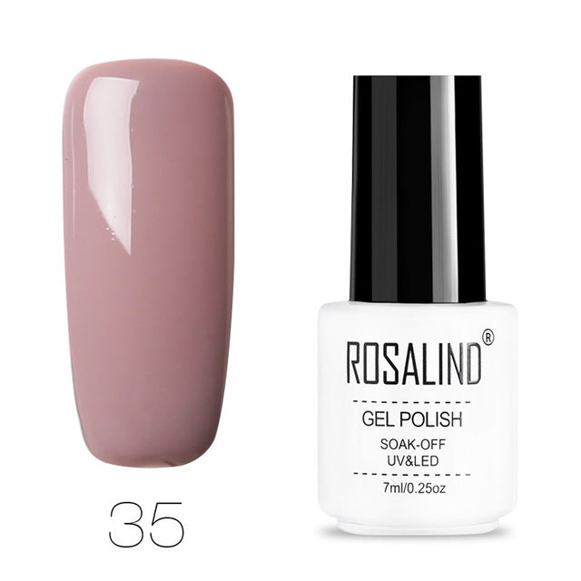ROSALIND Nail Polish Vernis Semi Permanent Hybrid Varnish Gel polish uv Color Gel Manicure Primer Top Coat Glitter Nail Art