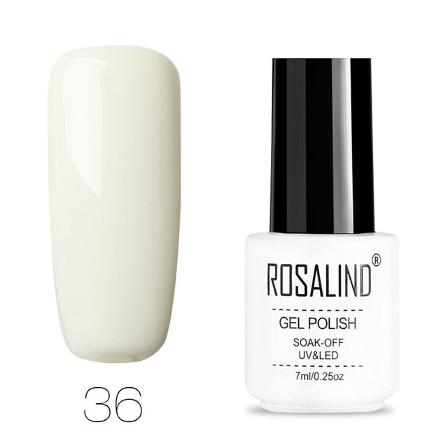 ROSALIND Nail Polish Vernis Semi Permanent Hybrid Varnish Gel polish uv Color Gel Manicure Primer Top Coat Glitter Nail Art