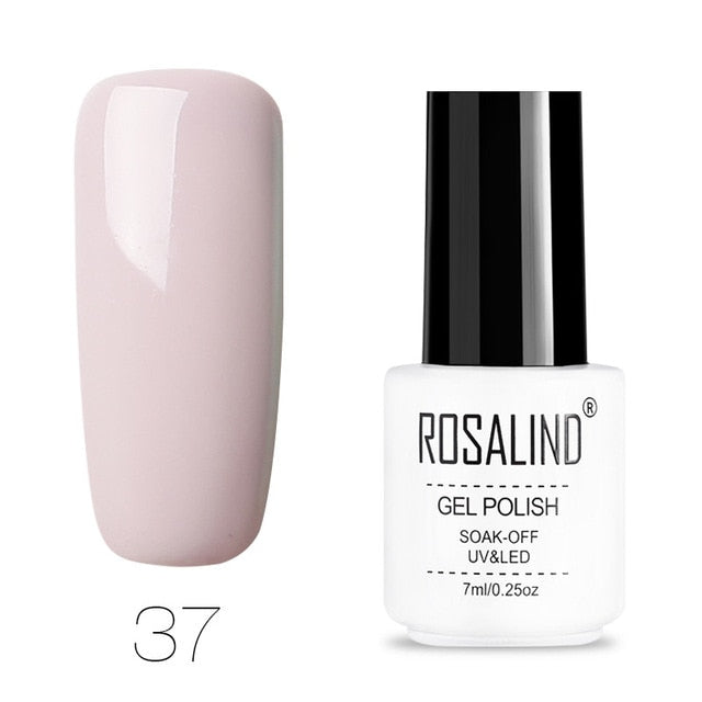 ROSALIND Nail Polish Vernis Semi Permanent Hybrid Varnish Gel polish uv Color Gel Manicure Primer Top Coat Glitter Nail Art