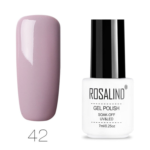 ROSALIND Nail Polish Vernis Semi Permanent Hybrid Varnish Gel polish uv Color Gel Manicure Primer Top Coat Glitter Nail Art