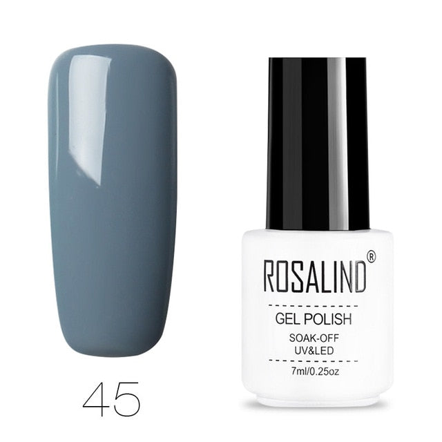 ROSALIND Nail Polish Vernis Semi Permanent Hybrid Varnish Gel polish uv Color Gel Manicure Primer Top Coat Glitter Nail Art
