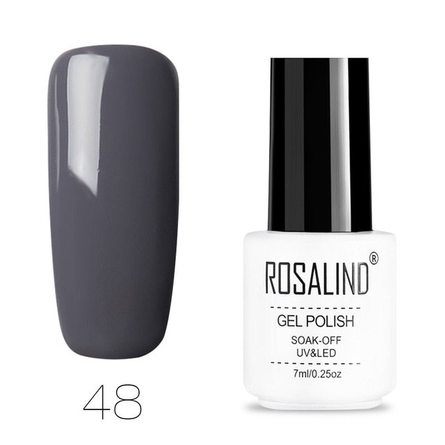 ROSALIND Nail Polish Vernis Semi Permanent Hybrid Varnish Gel polish uv Color Gel Manicure Primer Top Coat Glitter Nail Art