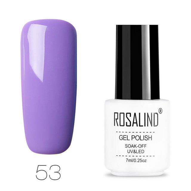 ROSALIND Nail Polish Vernis Semi Permanent Hybrid Varnish Gel polish uv Color Gel Manicure Primer Top Coat Glitter Nail Art