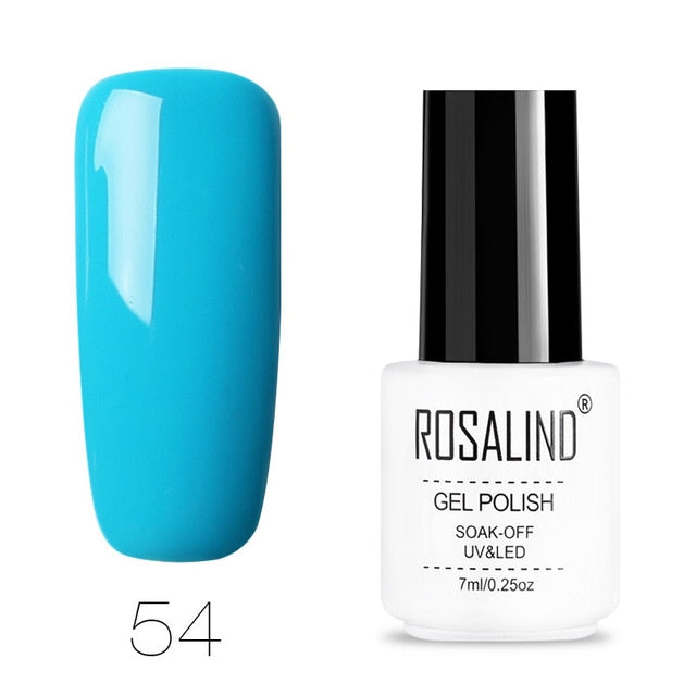ROSALIND Nail Polish Vernis Semi Permanent Hybrid Varnish Gel polish uv Color Gel Manicure Primer Top Coat Glitter Nail Art