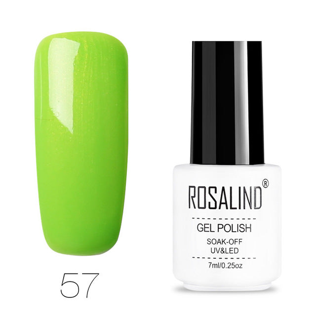 ROSALIND Nail Polish Vernis Semi Permanent Hybrid Varnish Gel polish uv Color Gel Manicure Primer Top Coat Glitter Nail Art