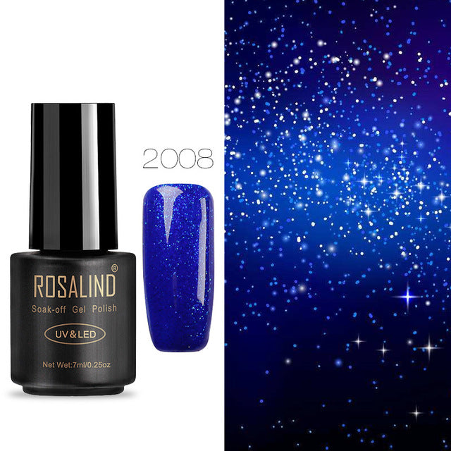 ROSALIND Nail Gel Polish 7ML Hybrid Nail Art Semi Permanent gel varnishes Soak Off Top White Gel Lacquer