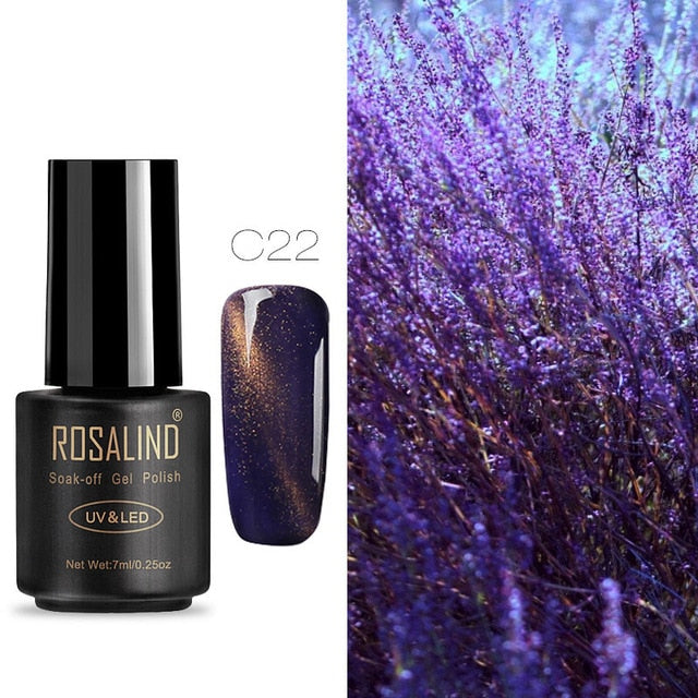 ROSALIND Nail Gel Polish 7ML Hybrid Nail Art Semi Permanent gel varnishes Soak Off Top White Gel Lacquer