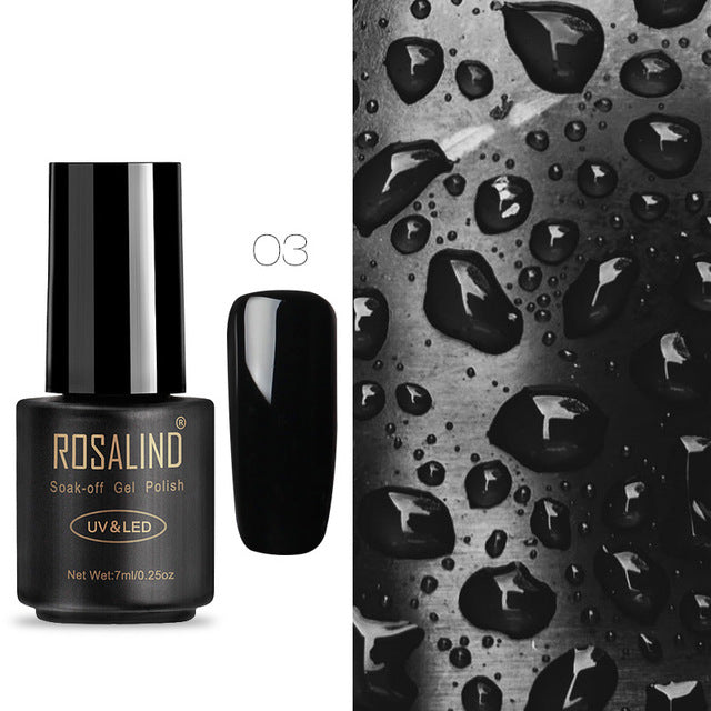 ROSALIND 7ML Nail Polish Gel Varnish Hybrid UV For Manicure Off Gellak White Prime Nail Art gel Extension nail polish