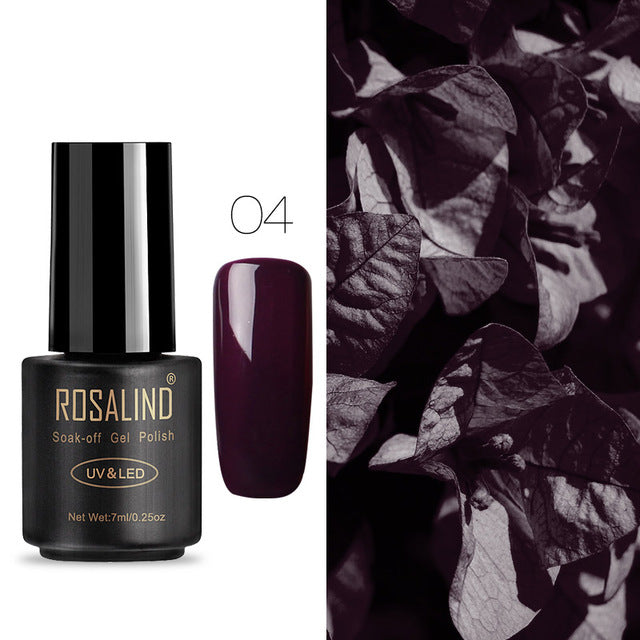 ROSALIND 7ML Nail Polish Gel Varnish Hybrid UV For Manicure Off Gellak White Prime Nail Art gel Extension nail polish