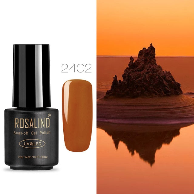 ROSALIND 7ML Nail Polish Gel Varnish Hybrid UV For Manicure Off Gellak White Prime Nail Art gel Extension nail polish