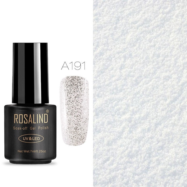 ROSALIND 7ML Nail Polish Gel Varnish Hybrid UV For Manicure Off Gellak White Prime Nail Art gel Extension nail polish