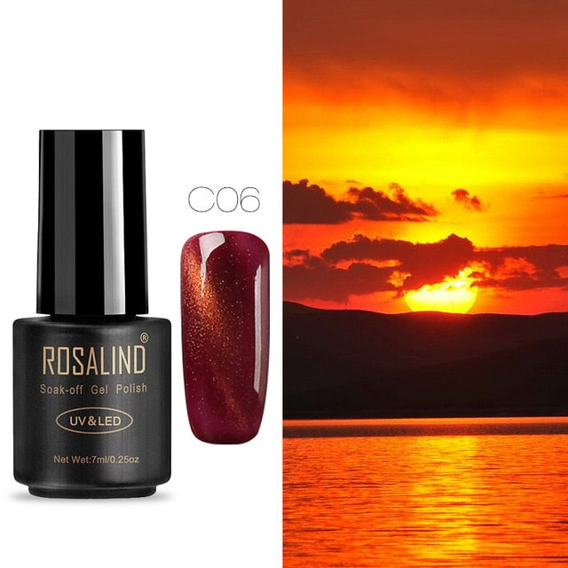 ROSALIND 7ML Nail Polish Gel Varnish Hybrid UV For Manicure Off Gellak White Prime Nail Art gel Extension nail polish