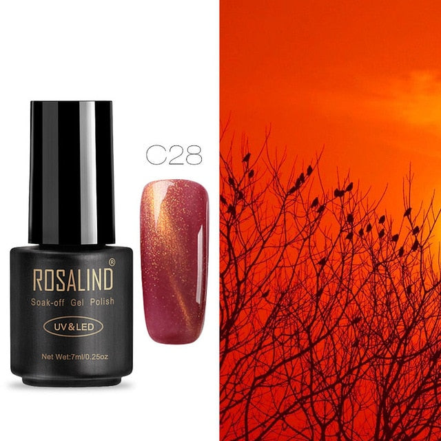 ROSALIND 7ML Nail Polish Gel Varnish Hybrid UV For Manicure Off Gellak White Prime Nail Art gel Extension nail polish