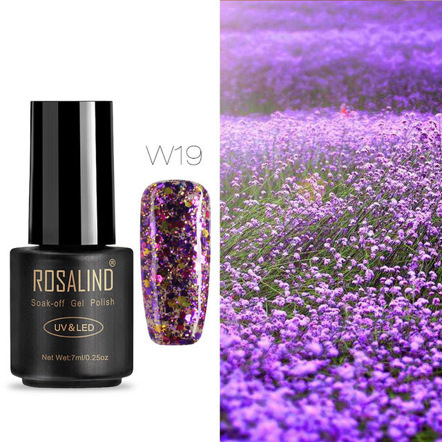 ROSALIND 7ML Nail Polish Gel Varnish Hybrid UV For Manicure Off Gellak White Prime Nail Art gel Extension nail polish