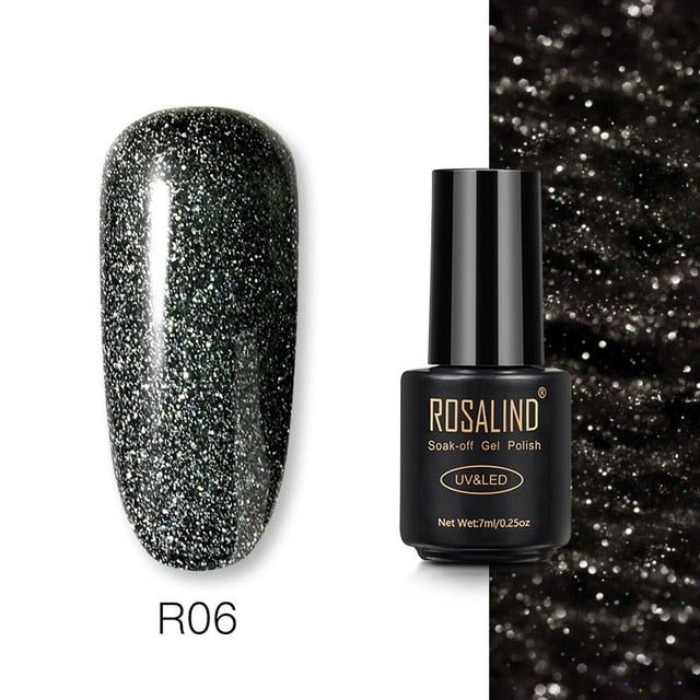 ROSALIND Gel Nail Polish Varnish Hybrid All For Manicure Set 7ML Semi Permanent Vernis UV Top Coat Poly  Gel Nail Polish