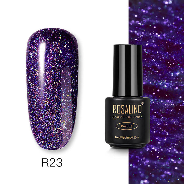 ROSALIND Gel Nail Polish Varnish Hybrid All For Manicure Set 7ML Semi Permanent Vernis UV Top Coat Poly  Gel Nail Polish