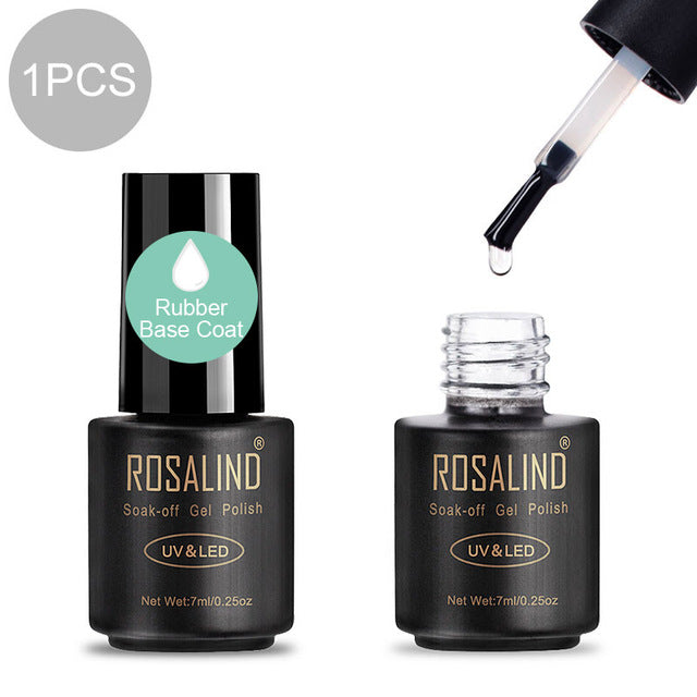 ROSALIND Gel Nail Polish Varnish Hybrid All For Manicure Set 7ML Semi Permanent Vernis UV Top Coat Poly  Gel Nail Polish