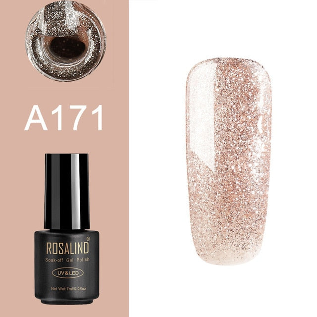 ROSALIND Gel Nail Polish Varnish Hybrid All For Manicure Set 7ML Semi Permanent Vernis UV Top Coat Poly  Gel Nail Polish