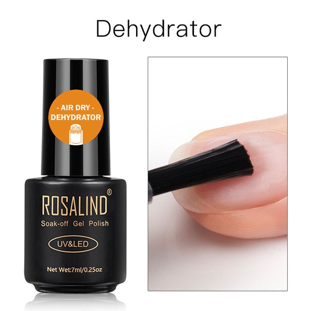 ROSALIND Gel Nail Polish Varnish Hybrid All For Manicure Set 7ML Semi Permanent Vernis UV Top Coat Poly  Gel Nail Polish