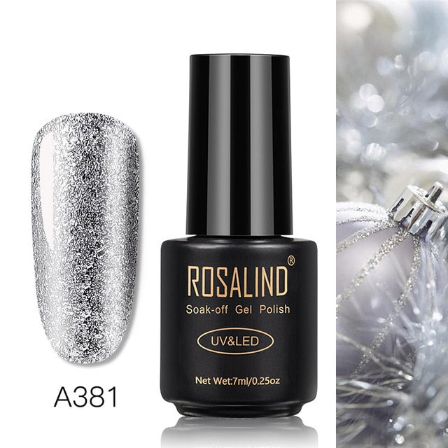 ROSALIND Gel Nail Polish Varnish Hybrid All For Manicure Set 7ML Semi Permanent Vernis UV Top Coat Poly  Gel Nail Polish
