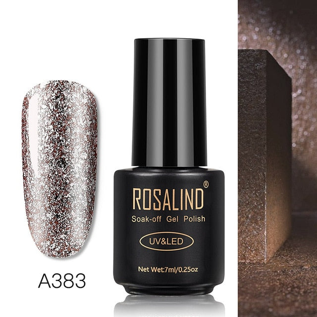 ROSALIND Gel Nail Polish Varnish Hybrid All For Manicure Set 7ML Semi Permanent Vernis UV Top Coat Poly  Gel Nail Polish