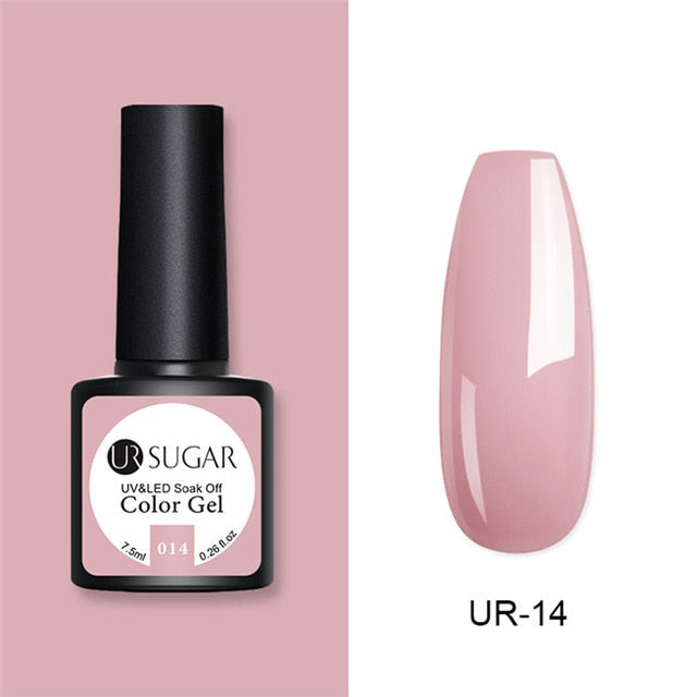 UR SUGAR Glitter UV Gel Nail Polish Set Nude Color Series Led Nail Gel Varnish Semi Permanent Nail varnish Sequins Gel 2pcs/set