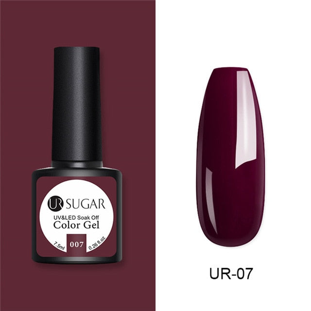 UR SUGAR Glitter UV Gel Nail Polish Set Nude Color Series Led Nail Gel Varnish Semi Permanent Nail varnish Sequins Gel 2pcs/set
