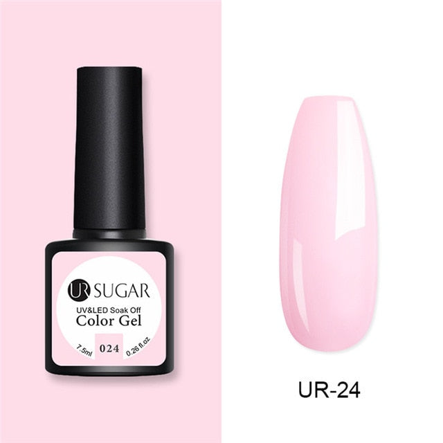 UR SUGAR Glitter UV Gel Nail Polish Set Nude Color Series Led Nail Gel Varnish Semi Permanent Nail varnish Sequins Gel 2pcs/set