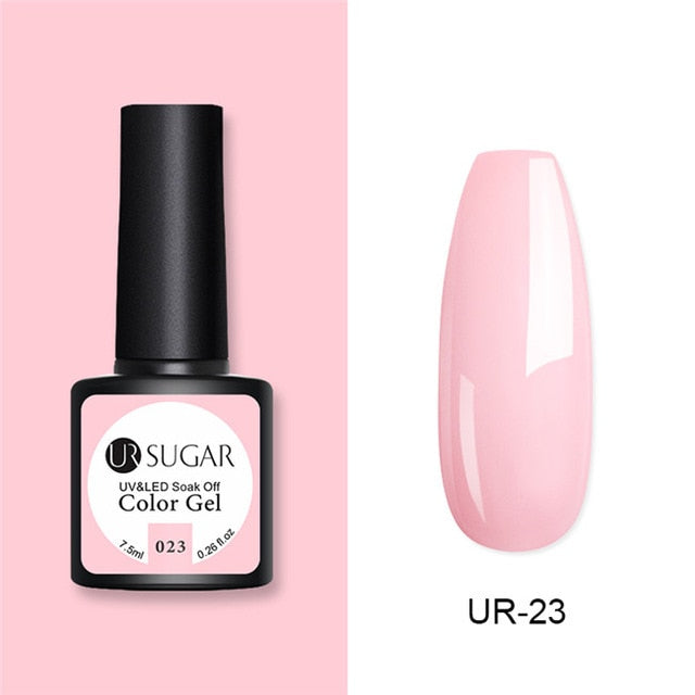 UR SUGAR Glitter UV Gel Nail Polish Set Nude Color Series Led Nail Gel Varnish Semi Permanent Nail varnish Sequins Gel 2pcs/set