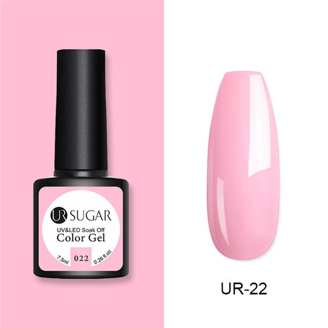 UR SUGAR Glitter UV Gel Nail Polish Set Nude Color Series Led Nail Gel Varnish Semi Permanent Nail varnish Sequins Gel 2pcs/set