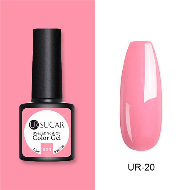 UR SUGAR Glitter UV Gel Nail Polish Set Nude Color Series Led Nail Gel Varnish Semi Permanent Nail varnish Sequins Gel 2pcs/set