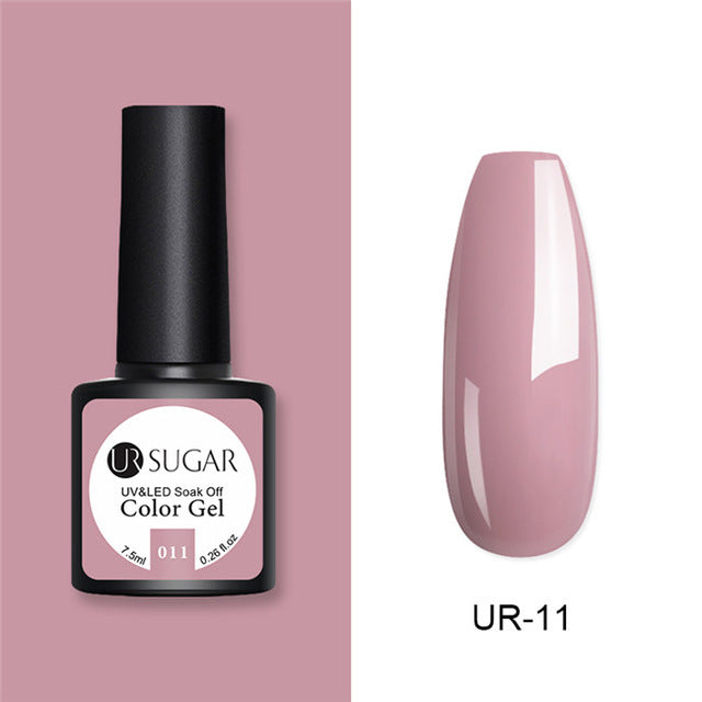 UR SUGAR Glitter UV Gel Nail Polish Set Nude Color Series Led Nail Gel Varnish Semi Permanent Nail varnish Sequins Gel 2pcs/set