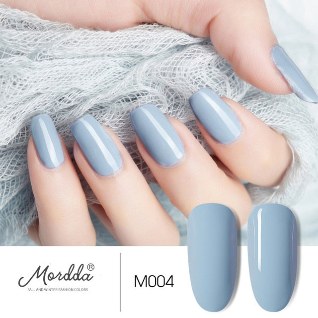 MORDDA 8 ML Gel Polish UV LED Nail Varnish For Manicure 60 Colors Gel Lacquer Semi Permanent Gel Paint Nail Art DIY Design Tools