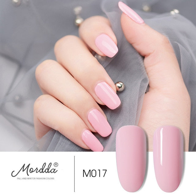 MORDDA 8 ML Gel Polish UV LED Nail Varnish For Manicure 60 Colors Gel Lacquer Semi Permanent Gel Paint Nail Art DIY Design Tools