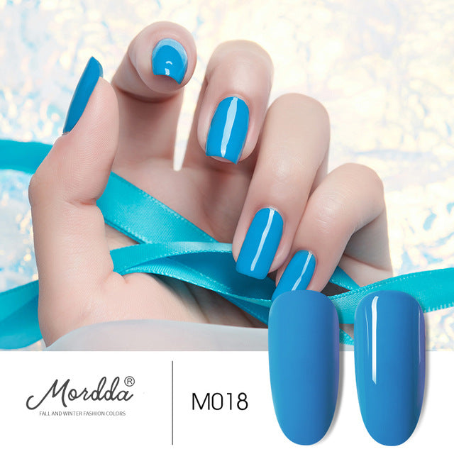 MORDDA 8 ML Gel Polish UV LED Nail Varnish For Manicure 60 Colors Gel Lacquer Semi Permanent Gel Paint Nail Art DIY Design Tools