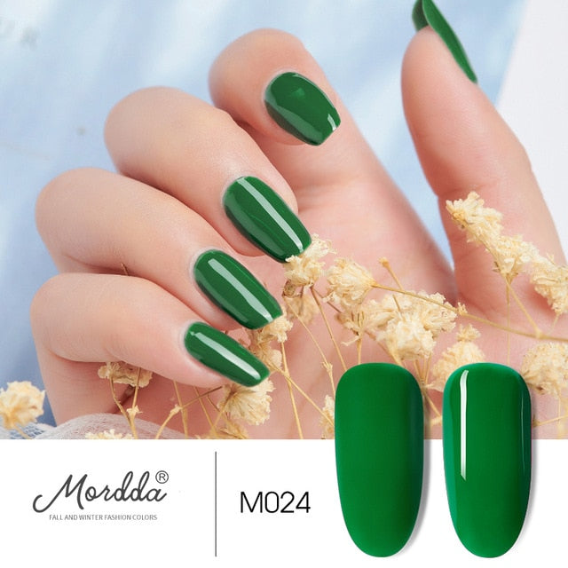 MORDDA 8 ML Gel Polish UV LED Nail Varnish For Manicure 60 Colors Gel Lacquer Semi Permanent Gel Paint Nail Art DIY Design Tools