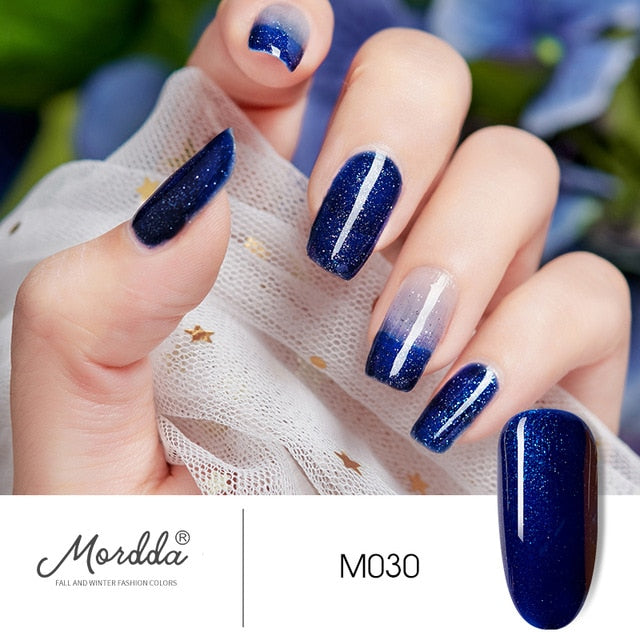 MORDDA 8 ML Gel Polish UV LED Nail Varnish For Manicure 60 Colors Gel Lacquer Semi Permanent Gel Paint Nail Art DIY Design Tools