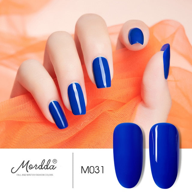 MORDDA 8 ML Gel Polish UV LED Nail Varnish For Manicure 60 Colors Gel Lacquer Semi Permanent Gel Paint Nail Art DIY Design Tools